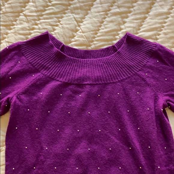 A/X Armani Exchange sweater w/gold ball studding - Picture 3 of 11